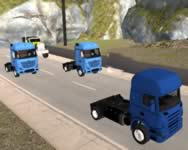Truck driver snowy roads auts HTML5 jtk